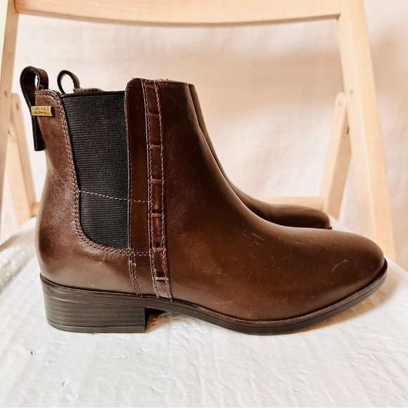 Rockport Larkyn Chelsea Booties Brown Leather Waterproof Size 8.5M TruTech - Picture 3 of 13